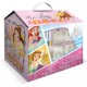 Set Cancelleria Casetta Disney Principesse con Pennarelli, Timbri e Accessori Creativi per Bambini