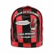 Zaino Scuola Asilo Forza Rossoneri 30 cm - Doppia Cerniera e Doppia Tasca