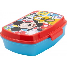 Portapranzo Contenitore Mickey Disney - Porta Merenda 17x14x6 cm per Scuola e Tempo Libero