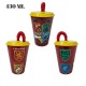 Bicchiere con Cannuccia Harry Potter in Plastica 430 ml