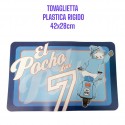 Tovaglietta Colazione-Pranzo all'Americana Forza Napoli - Plastica rigida Antiscivolo, Ripiegabile e Lavabile - 29x45 cm