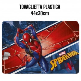 Tovaglietta All'Americana Spider-Man Marvel in Plastica Morbida Antiscivolo - 44x30 cm