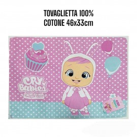 Tovaglietta Cry Babies Lavabile da Colazione e Pranzo - 45x32 cm