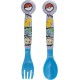 Posate Pokémon in Plastica BPA Free - Set Forchetta e Cucchiaio 2 Pz per Scuola e Tempo Libero