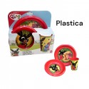 Set Pappa Plastica 3 Pezzi Bing, Flop, Sula, Pando - Piatto Fondo, Piano e Bicchiere