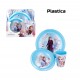 SET PAPPA FROZEN DISNEY PIATTO PIANO PIATTO FONDO E BICCHIERE BAMBINA