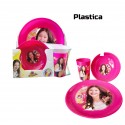 Set Pappa Plastica 3 Pezzi Soy Luna - Piatto Piano, Copetta e Bicchiere