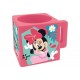 Tazza Quadrata Minnie Disney in Plastica Dura Infrangibile 290 ml - Adatta per Microonde