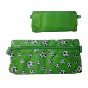 Astuccio Portapenne a Bustina con Grafica Pallone di Calcio colore Verde- 24 x 13 x 6 cm