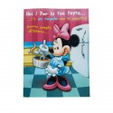 Biglietto Augurale Compleanno Disney Minnie e Friends con Calamita 20x14cm con Busta Colorata