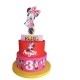 Torta Scenografica in Polistirolo Minnie - Personalizzabile con Nome Eta del Festeggiato/a per Feste Compleanno