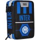 Astuccio Scuola Seven 3 Scomparti F.C. Inter Ufficiale - FIN ALLA VITTORIA, Blu Nero - Portapenne Multi Scomparto Completo