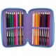 Astuccio Multiscomparto 3 Zip Gabby's Dollhouse con Portacolori Giotto - Perfetto per la Scuola!