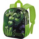 Zainetto Scuola Asilo Materna Hulk 3D - Zaino Bambino con Scomparto Principale e Tasche Laterali