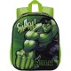 Zainetto Scuola Asilo Materna Hulk 3D - Zaino Bambino con Scomparto Principale e Tasche Laterali