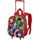 Zaino Trolley Avengers 3D per Bambini - Hulk, Capitan America, Iron Man | Marvel con Ruote e Manico