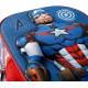 Zainetto Scuola Asilo Materna Capitan America Marvel con Rilievo 3D - Scomparto Principale e Due Tasche Laterali