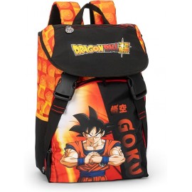 Zaino Estensibile Dragon Ball Goku Super Arancione e Nero - Ufficiale Franco Cosimo Panini