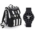 Zaino Scuola Estensibile Juventus Seven + Orologio da Polso - Elementari e Medie