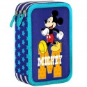 Astuccio Scuola Mickey Disney a Tre Piani - 43 Pezzi, interno colori Giotto Completo e Spazioso