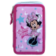 Astuccio Scuola Minnie Disney a Tre Piani con 43 Pezzi - Interno Completo con Colori Giotto