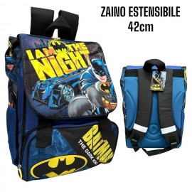 Zaino Scuola Estensibile Batman Marvel - Per Elementari 40x29x27 cm"