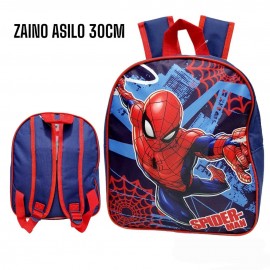 Zaino Asilo Spiderman Marvel Uomo Ragno Tasca Frontale Scuola Bambino CM.30 -