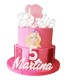 Torta Scenografica in Polistirolo  di Barbie - Decorazione Personalizzabile per Compleanni e Altri Eventi Bambina