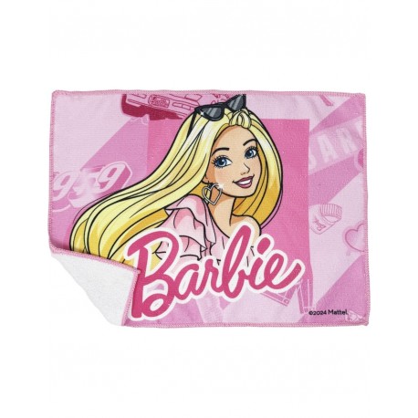 Tovaglietta in Tessuto Barbie - Lavabile e Resistente al Calore - 40x30 cm per Colazione e Pranzo