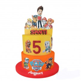 "Torta Scenografica Personalizzata Paw Patrol - Compleanno da Sogno per il Tuo Bambino!"