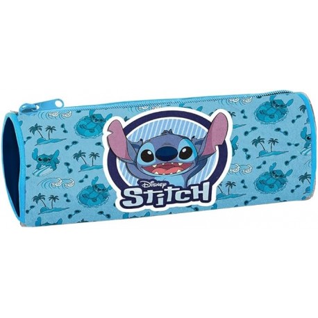 Tombolino Scuola Portapenne in Tessuto  Lilo e Stitch 23x8 cm, Colore Blu,