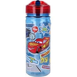 Borraccia Cars  Disney  580ml - Tritan Sicuro e Resistente, Beccuccio Ripiegabile"