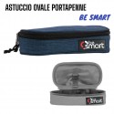 Astuccio Ovale Organizzato con Divisorio - Design Monocolore, Ideale per Scuola e Ufficio