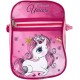 Borsa Passeggio Unicorno Disney - Borsetta Tracolla Regolabile con Zip e Tasca - Dimensioni 21x16x6 cm