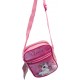 Borsa Passeggio Unicorno Disney - Borsetta Tracolla Regolabile con Zip e Tasca - Dimensioni 21x16x6 cm