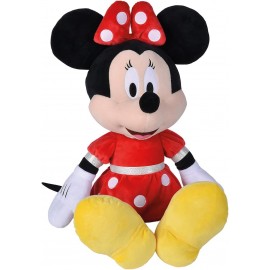 Minnie Peluche Disney - Grande, 61 cm, con Abito Rosso e Fiocco Coordinato, Morbido e Sicuro per Bambini