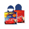 Telo Accappatoio Poncho 110x55 cm in Microfibra Disney Cars - Asciugamano Poncho Bambino"