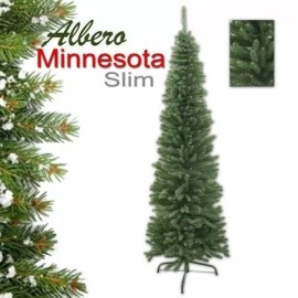 Albero di Natale Slim "Minnesota" in PVC di Alta Qualità - 180 cm - Design Compatto e Realistico