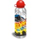 Borraccia Hot Wheels in Alluminio con Beccuccio e Coperchio - 500ml, 21x6.5 cm - Ideale per Scuola e Tempo Libero