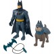 "Fisher-Price DC League of Super-Pets: Set Batman e Ace il Segugio con Accessorio di Battaglia - Action Figures