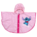 Impermeabile Antipioggia Disney Stitch per Bambini - Mantella Rosa 3-8 Anni