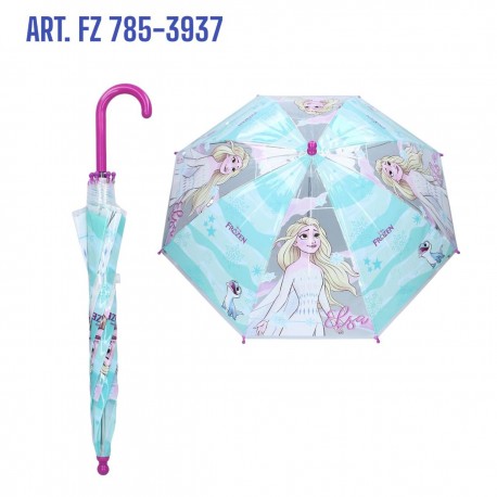  Ombrello Automatico Frozen Disney con 8 raggi Antivento Diametro: 67 cm bambina