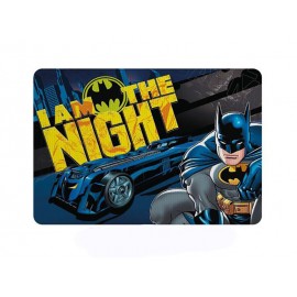 TOVAGLIETTA ALL'AMERICANA MARVEL BATMAN IN PLASTICA MORBIDA ANTISCIVOLO RIPIEGABILE LAVABILE DA COLAZIONE PRANZO CM.44X30