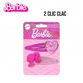 Set da 2 Mollettine per Capelli Clip Clap Barbie – Accessori Moda per Bambina