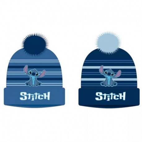 Cappello Invernale per Bambini Lilo & Stitch con Pon Pon – Taglia 52