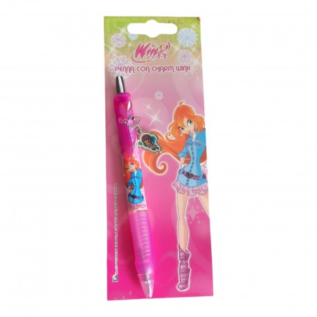 Penna a Scatto con Charms delle Winx - Blister Scuola e Regalini di Fine Festa