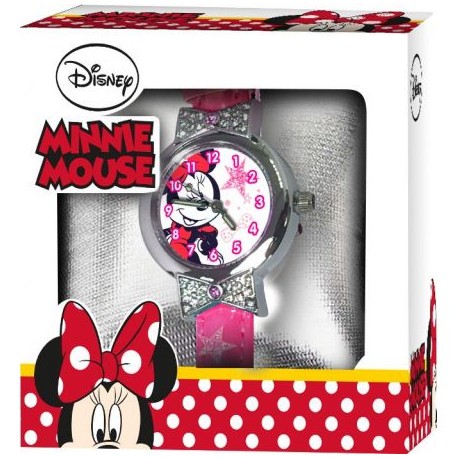 OROLOGIO MINNIE MOUSE DISNEY DA POLSO ANALOGICO IN SCATOLA DI LATTA IDEA REGALO BAMBINA