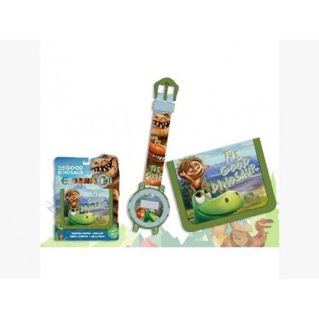 Disney Set portafoglio + orologio digitale The Good Dinosaur