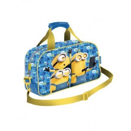 Borsone Minions Cattivissimo Me - Borsa da Viaggio e Palestra per Bambini 39x25x17 cm con Tracolla Regolabile