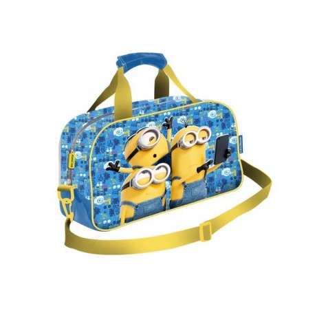 Borsone Minions Cattivissimo Me - Borsa da Viaggio e Palestra per Bambini 39x25x17 cm con Tracolla Regolabile